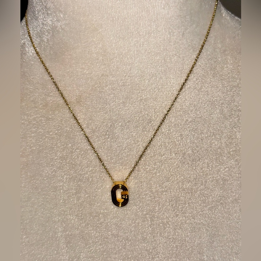 NWT Maje Gold Initial Pendant Necklace “G” Casual Feminine Classic Personalized